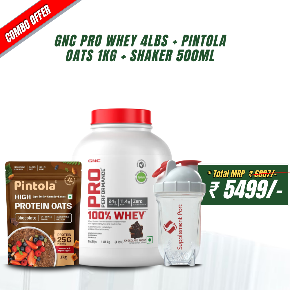 GNC PRO WHEY 4LBS | PINTOLA OATS 1KG | SHAKER