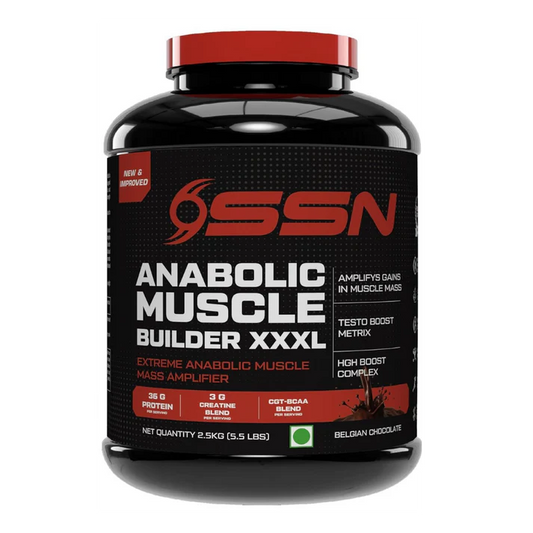 ANABOLIC MUSCLE BUILDER XXXL, 5KG (11 LBS) BELGAIN CHOCOLATE