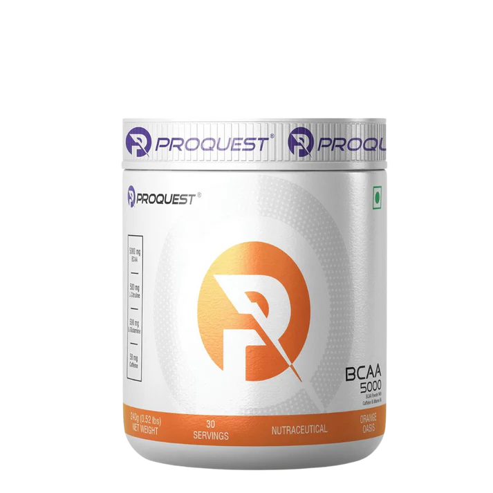 PROQUEST NUTRITION BCAA 5000, 5G BCAAS IN 2:1:1 OPTIMAL RATIO (240g, 30 SERVING) LEMON ZIST FLAVOUR