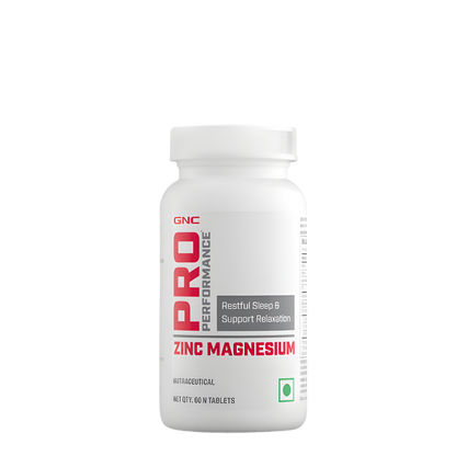 GNC PRO PERFORMANCE ZINC MAGNESIUM AMINO COMPLAEX  PROMOTES RESTFULL SLEEP  60 TABLETS