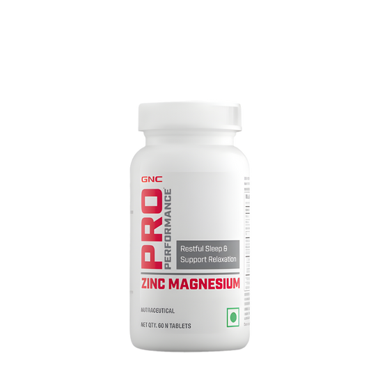GNC PRO PERFORMANCE ZINC MAGNESIUM AMINO COMPLAEX  PROMOTES RESTFULL SLEEP  60 TABLETS