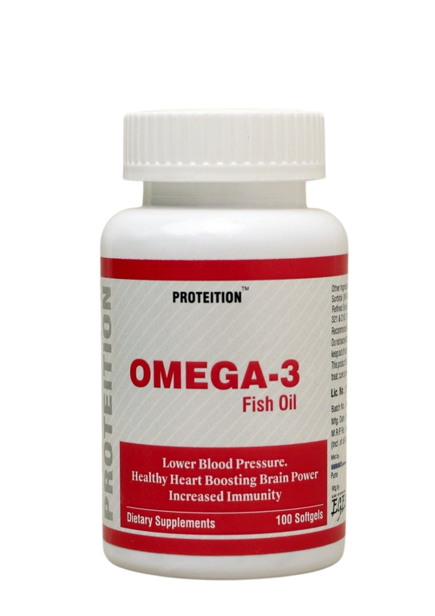PROTEITION OMEGA-3 FISH OIL 100 SOFTGEL