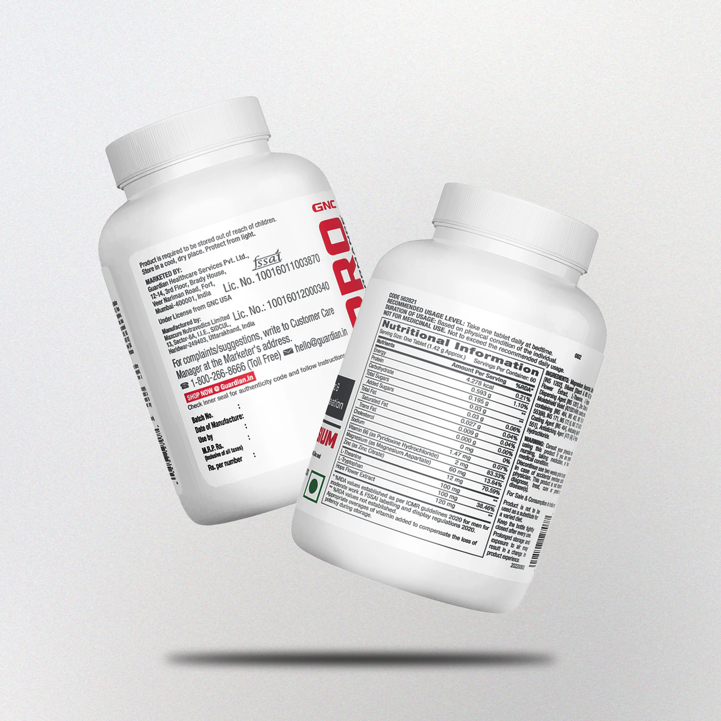 GNC PRO PERFORMANCE ZINC MAGNESIUM AMINO COMPLAEX  PROMOTES RESTFULL SLEEP  60 TABLETS