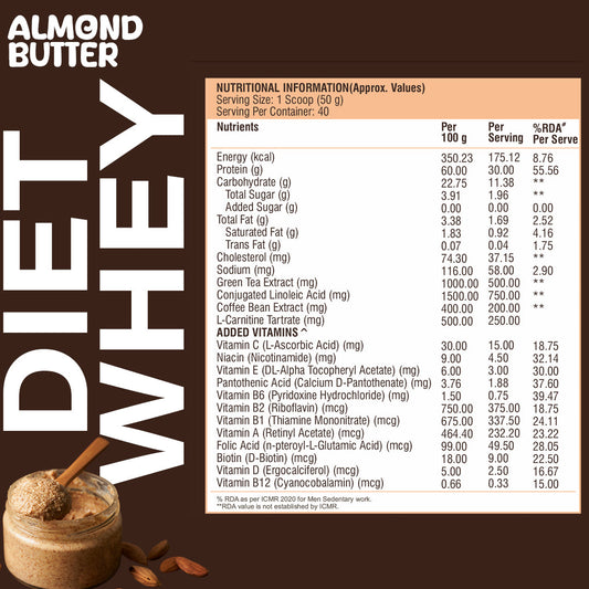 HEALTHFARM DIET WHEY 2KG FLAVOUR COFFEE TOFFEE