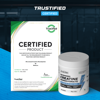 WELLCORE - MICRONISED CREATINE MONOHYDRATE (100g, 33 SERVINGS)