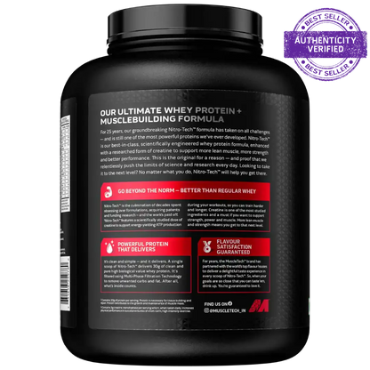 MUSCLETECH NITRO-TECH WHEY PROTEIN CHOCOLATE  1.81KG (4LBS)