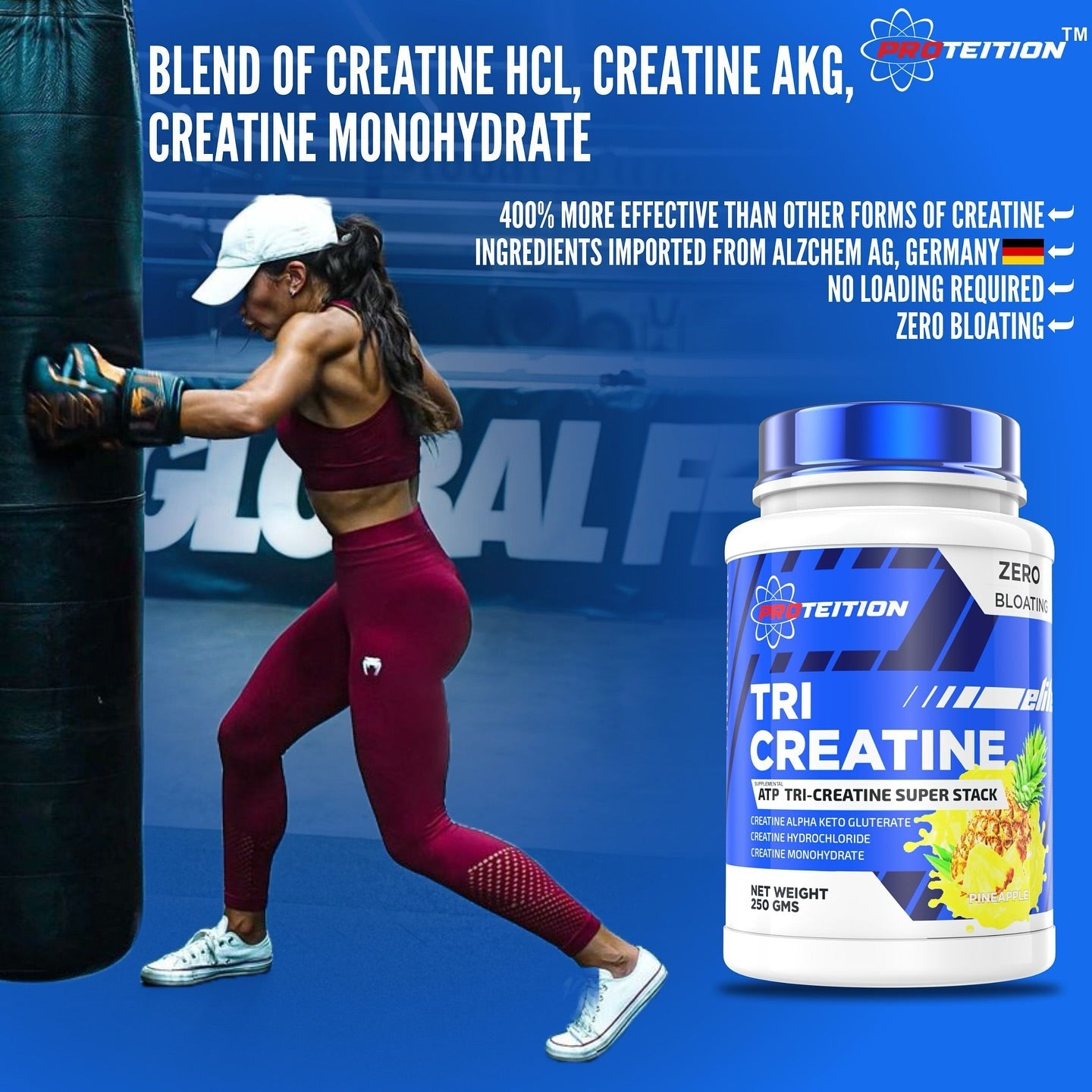 Proteition Tri Creatine 250 gm Lemon