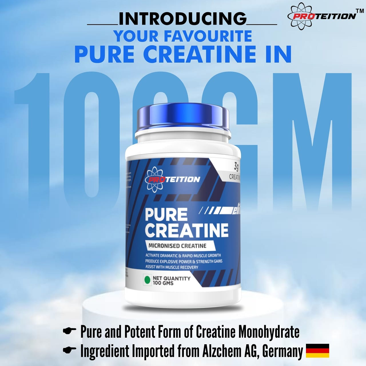 PROTEITION PURE CREATINE UNFLAVOURED