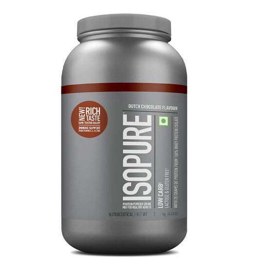 ISOPURE WHEY PROTEIN ISOLATE POWDER WITH VITAMINS FOR IMMUNE SUPPORT - 2KG (DUTCH CHOCOLATE)