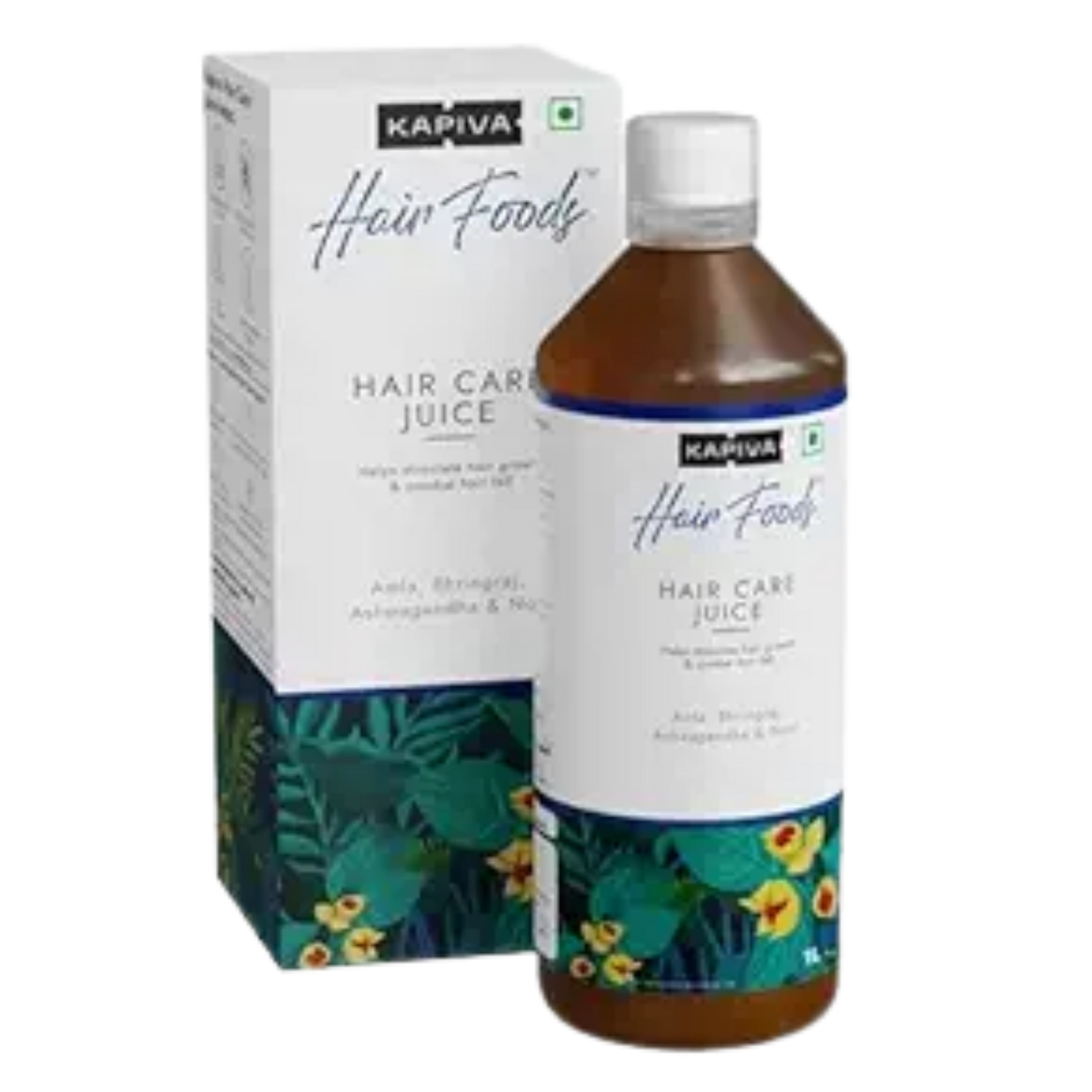 Kapiva Hair Care Juice | For Hair Growth & Hair Fall Control | 100% Ayurvedic Hair Care with Amla, Noni, Bhringraj and Ashwagandha (1L)